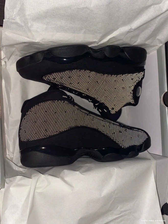 Rep Husky Air Black Retro Jordan Cat 13 414571-011 0820